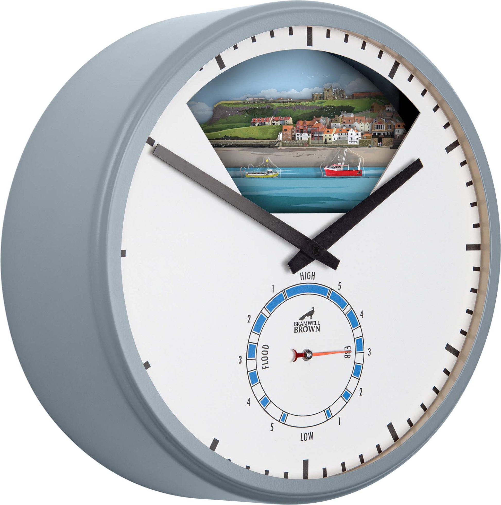 Whitby, North Yorkshire - Limited Edition Tide Clock - Bramwell Brown Art Clocks