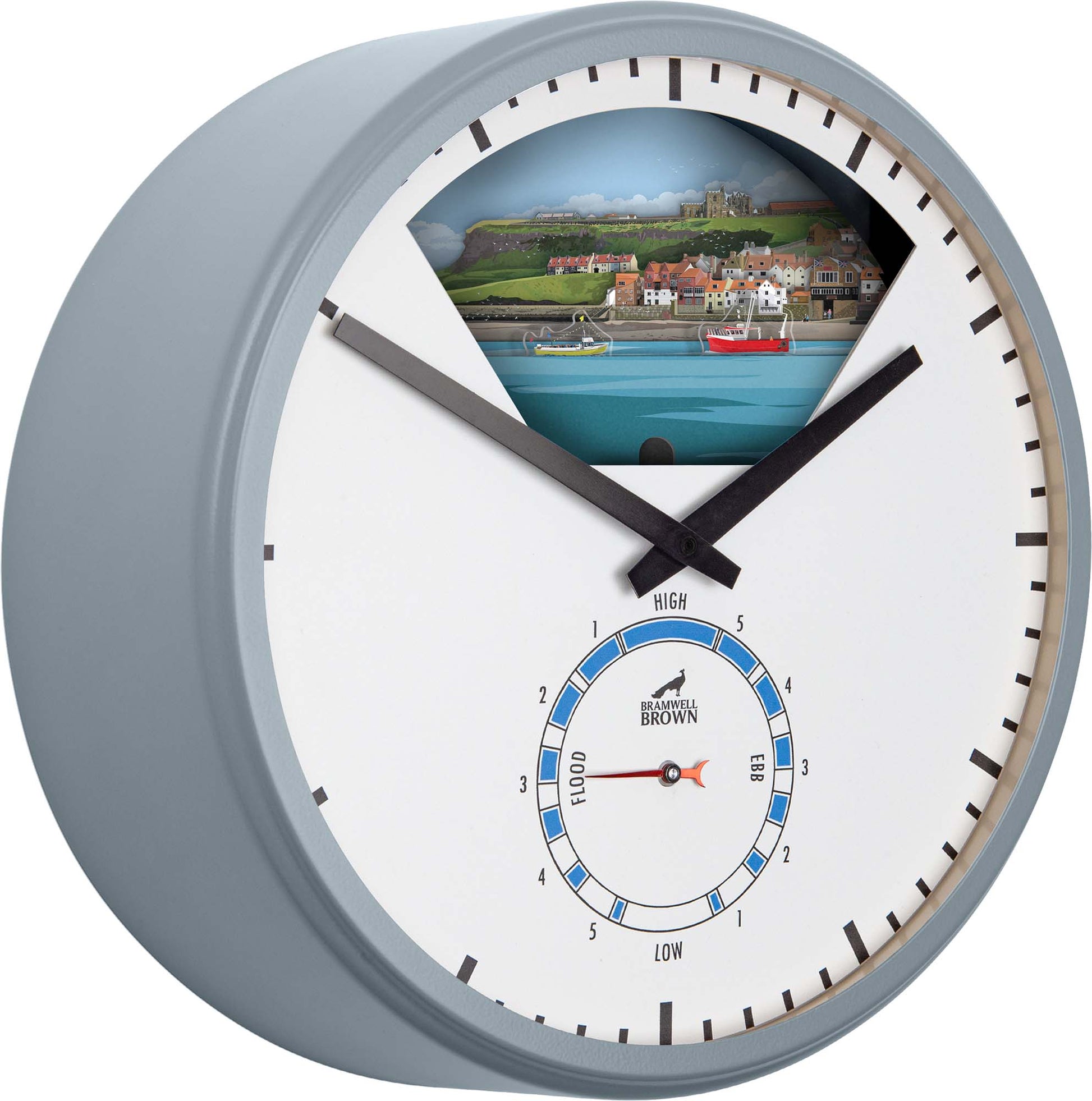Whitby, North Yorkshire - Limited Edition Tide Clock - Bramwell Brown Art Clocks