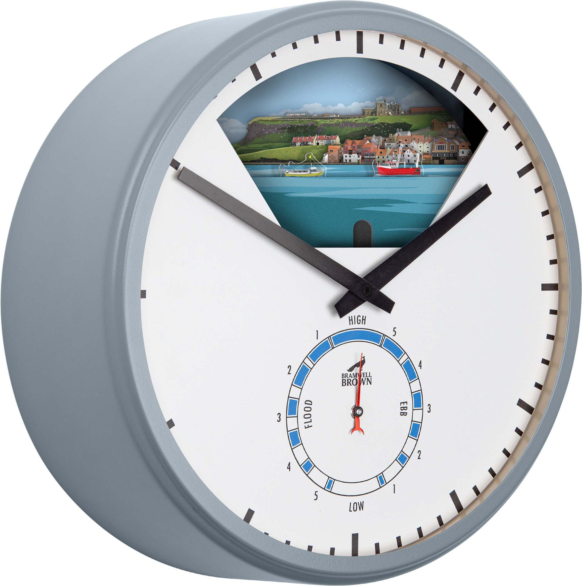 Whitby, North Yorkshire - Limited Edition Tide Clock - Bramwell Brown Art Clocks