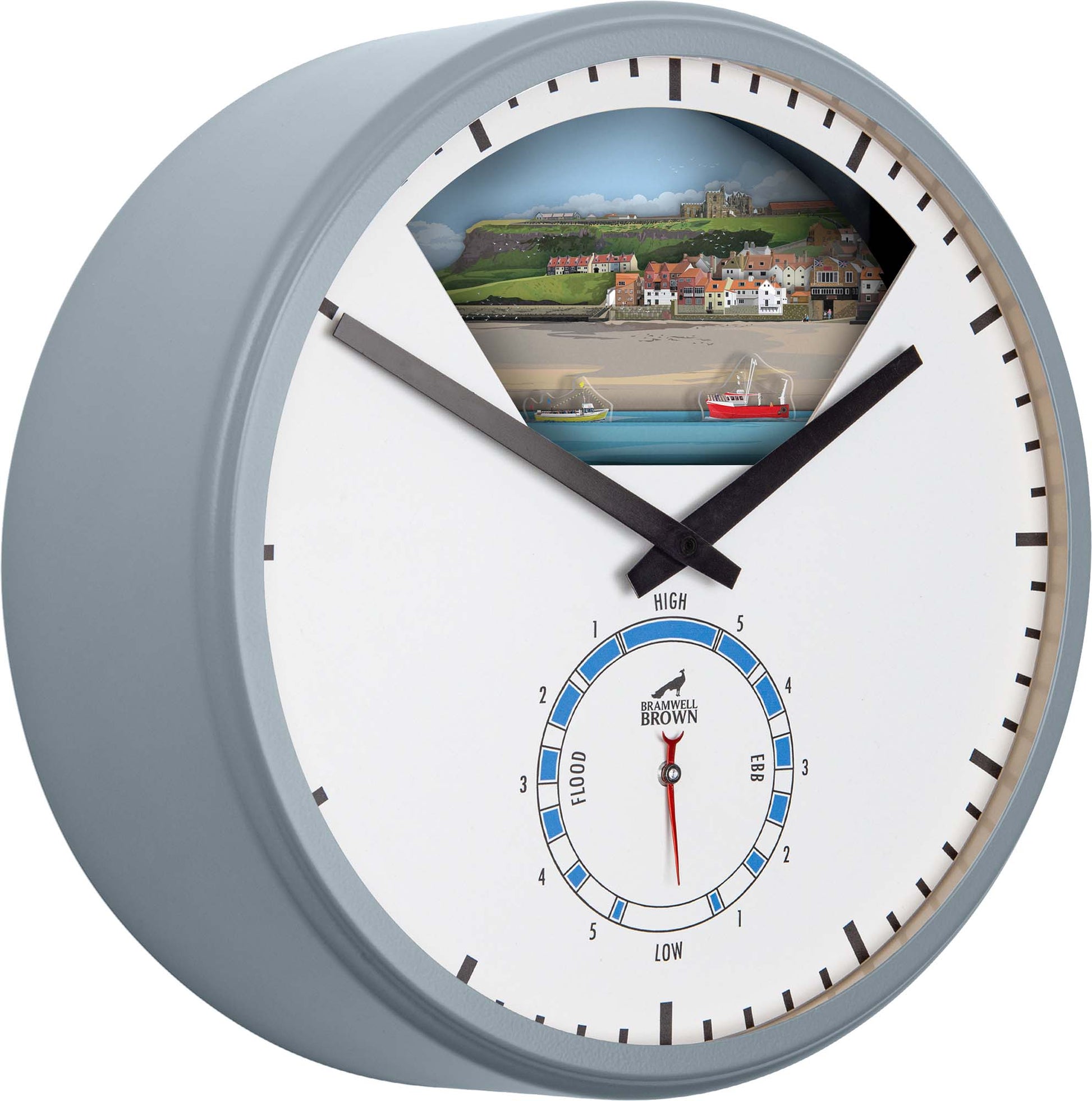 Whitby, North Yorkshire - Limited Edition Tide Clock - Bramwell Brown Art Clocks