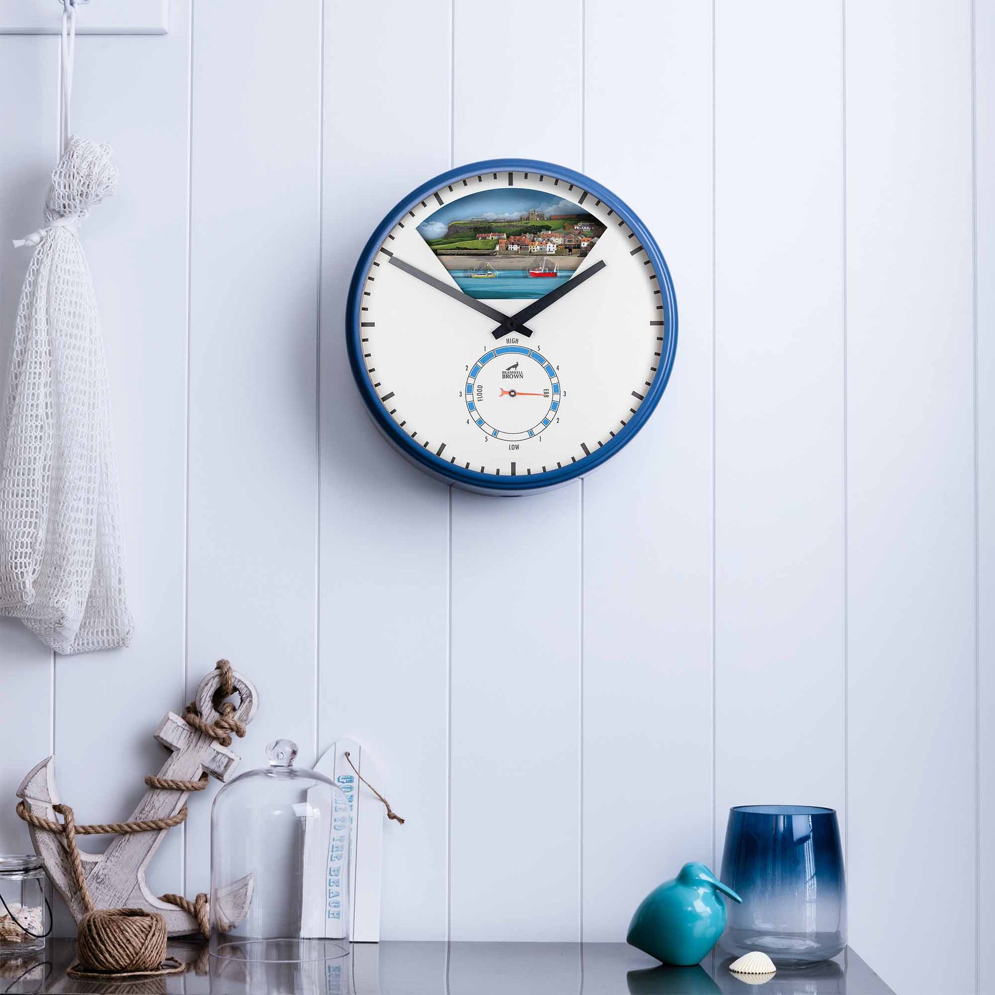 Whitby, North Yorkshire - Limited Edition Tide Clock - Bramwell Brown Art Clocks