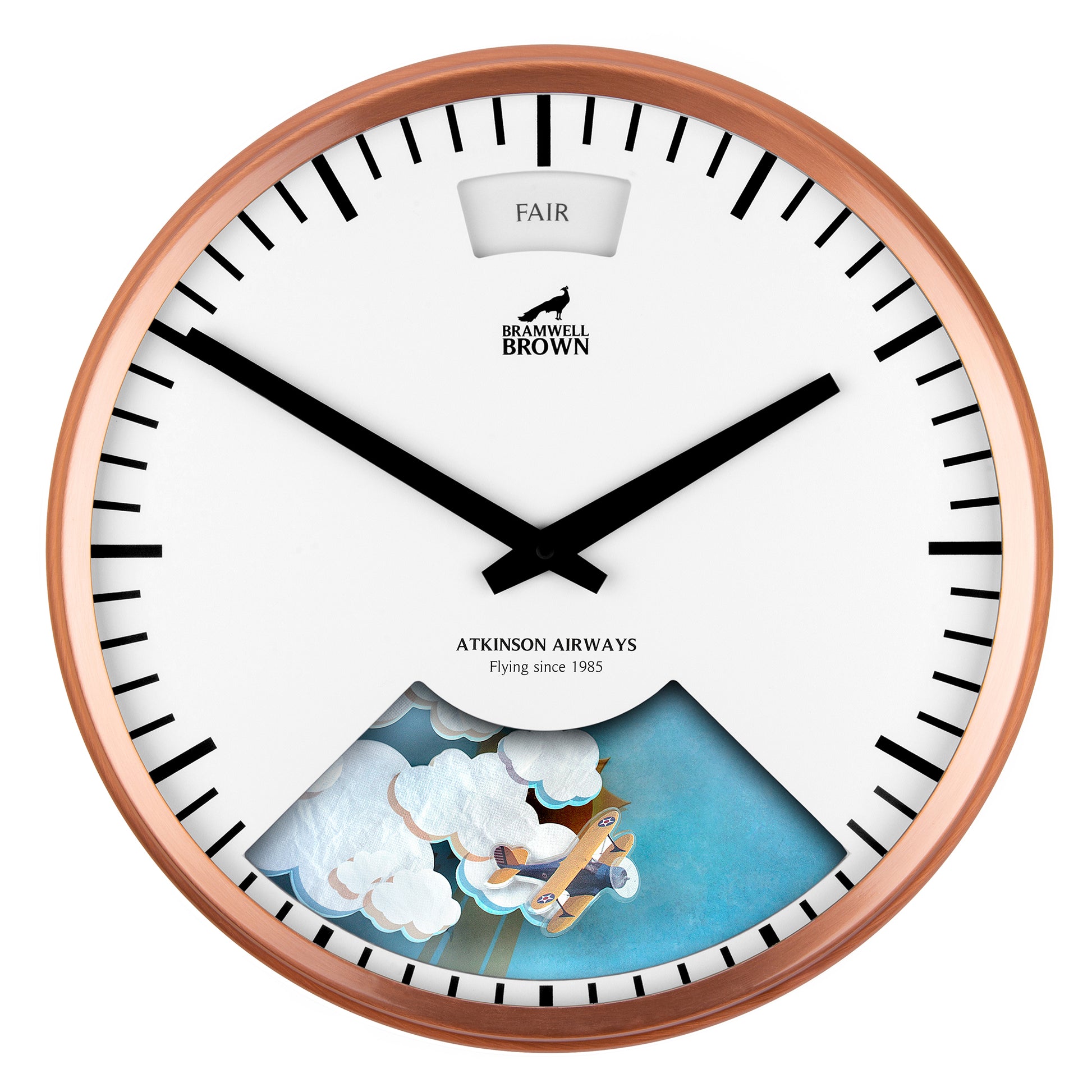 Bespoke Pilots Weather Clock - Bramwell Brown Art Clocks