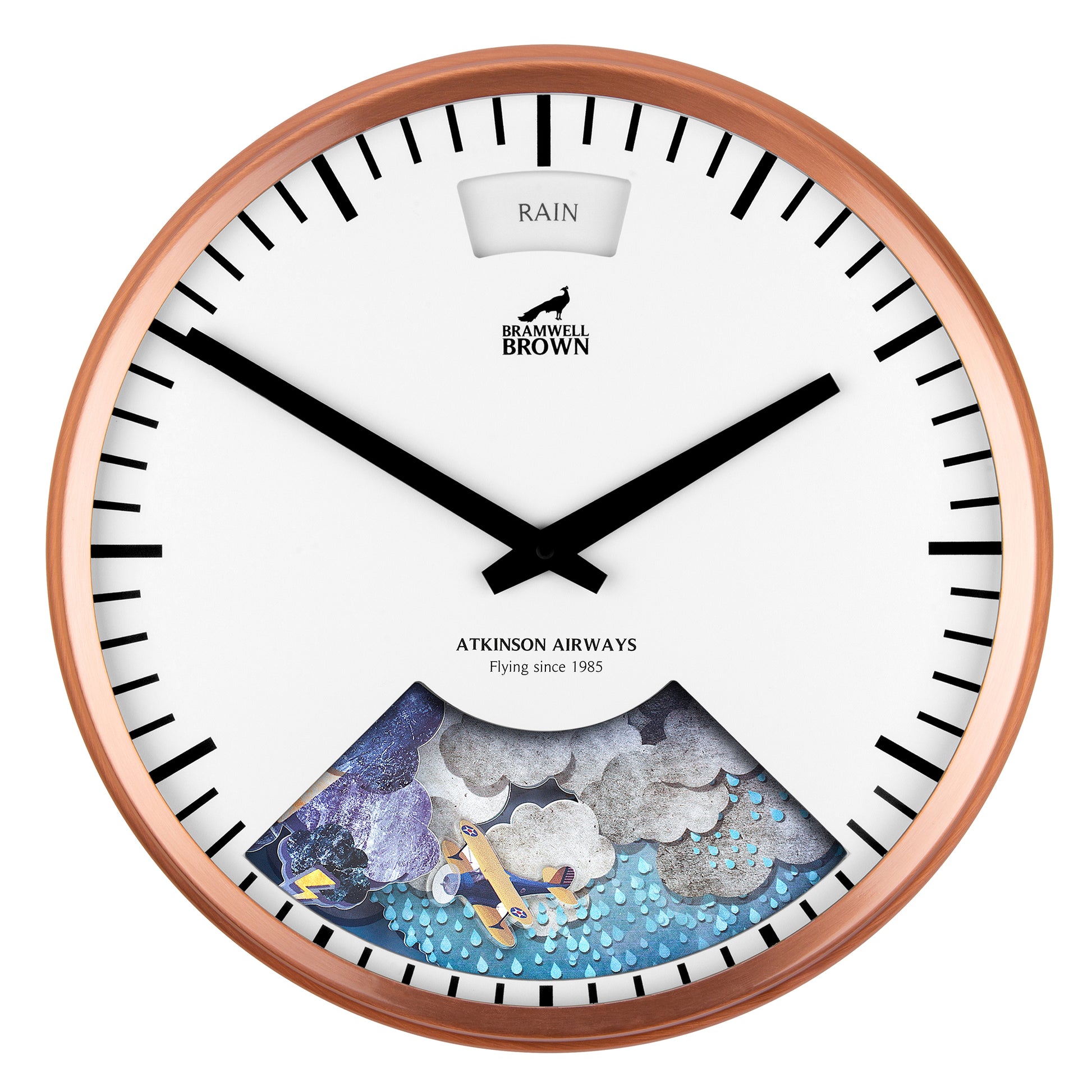 Bespoke Pilots Weather Clock - Bramwell Brown Art Clocks