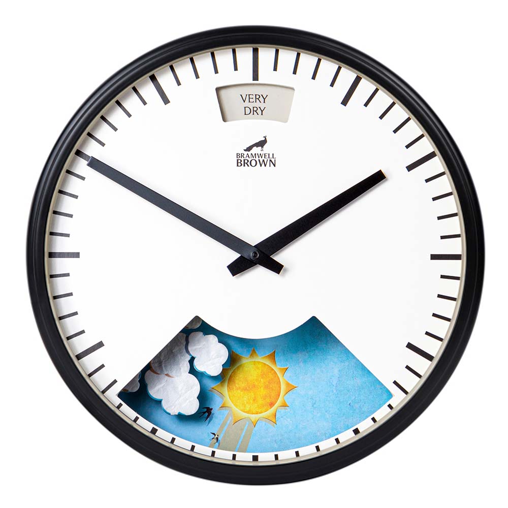 Weather Clock - Bramwell Brown Art Clocks