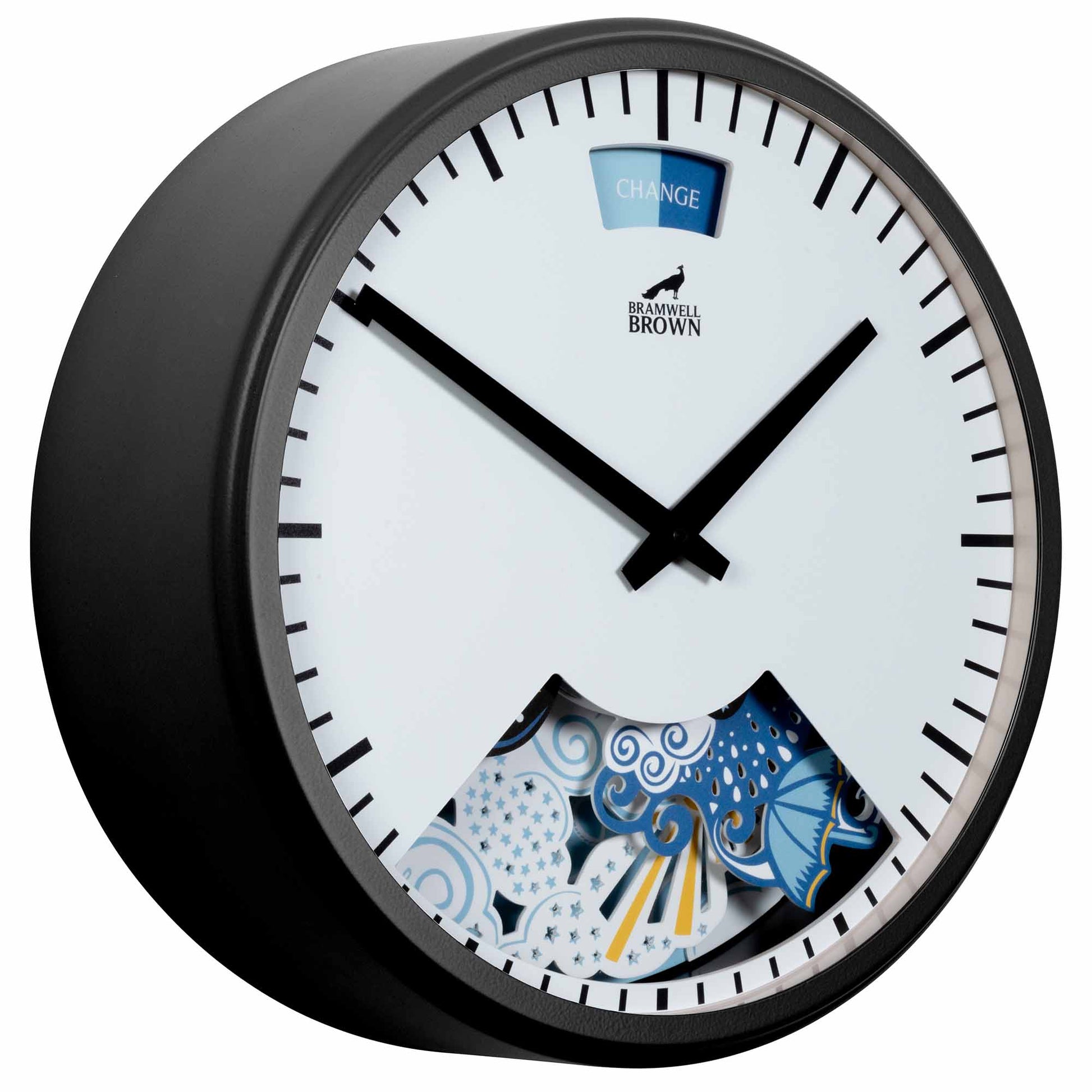 Papercut Clouds Weather Clock by Emily Hogarth - Bramwell Brown Art Clocks