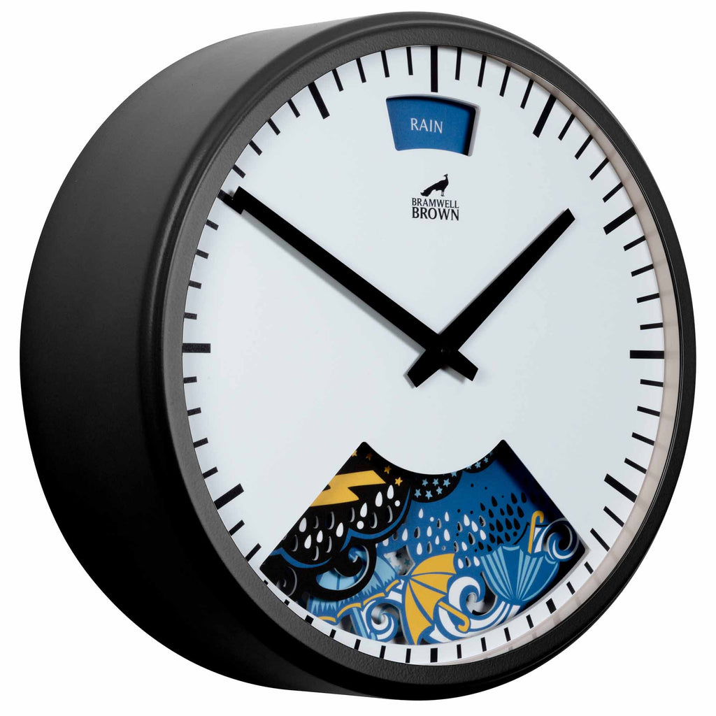 Papercut Clouds Weather Clock Limited Edition Bramwell Brown Clocks