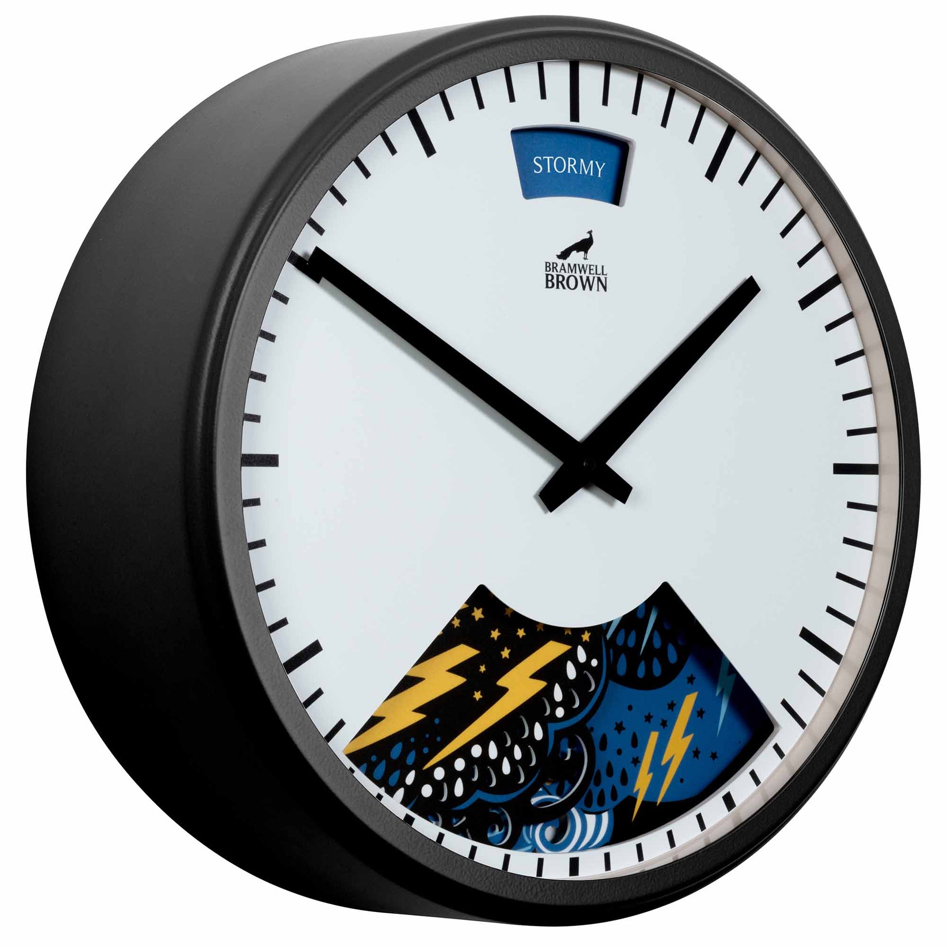 Papercut Clouds Weather Clock by Emily Hogarth - Bramwell Brown Art Clocks