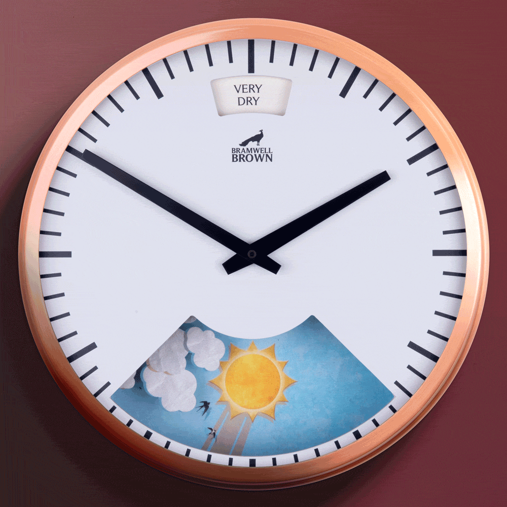 Autumn & Halloween Seasonal Clock Face - Bramwell Brown Art Clocks