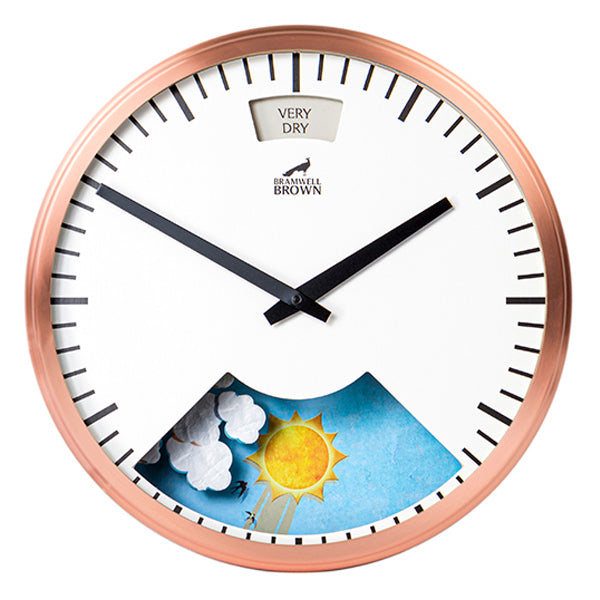 Weather Clock - Bramwell Brown Art Clocks