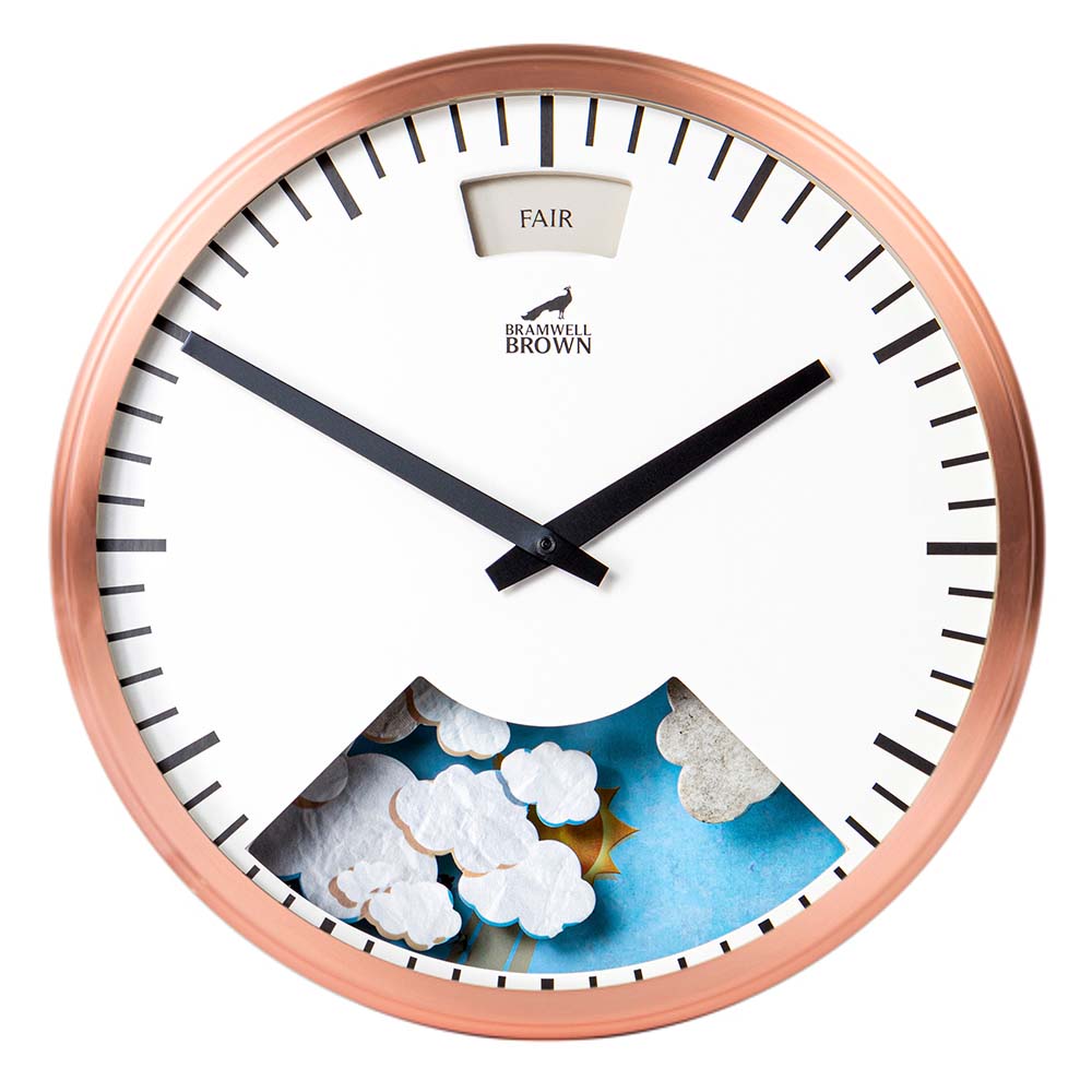 Weather Clock - Bramwell Brown Art Clocks