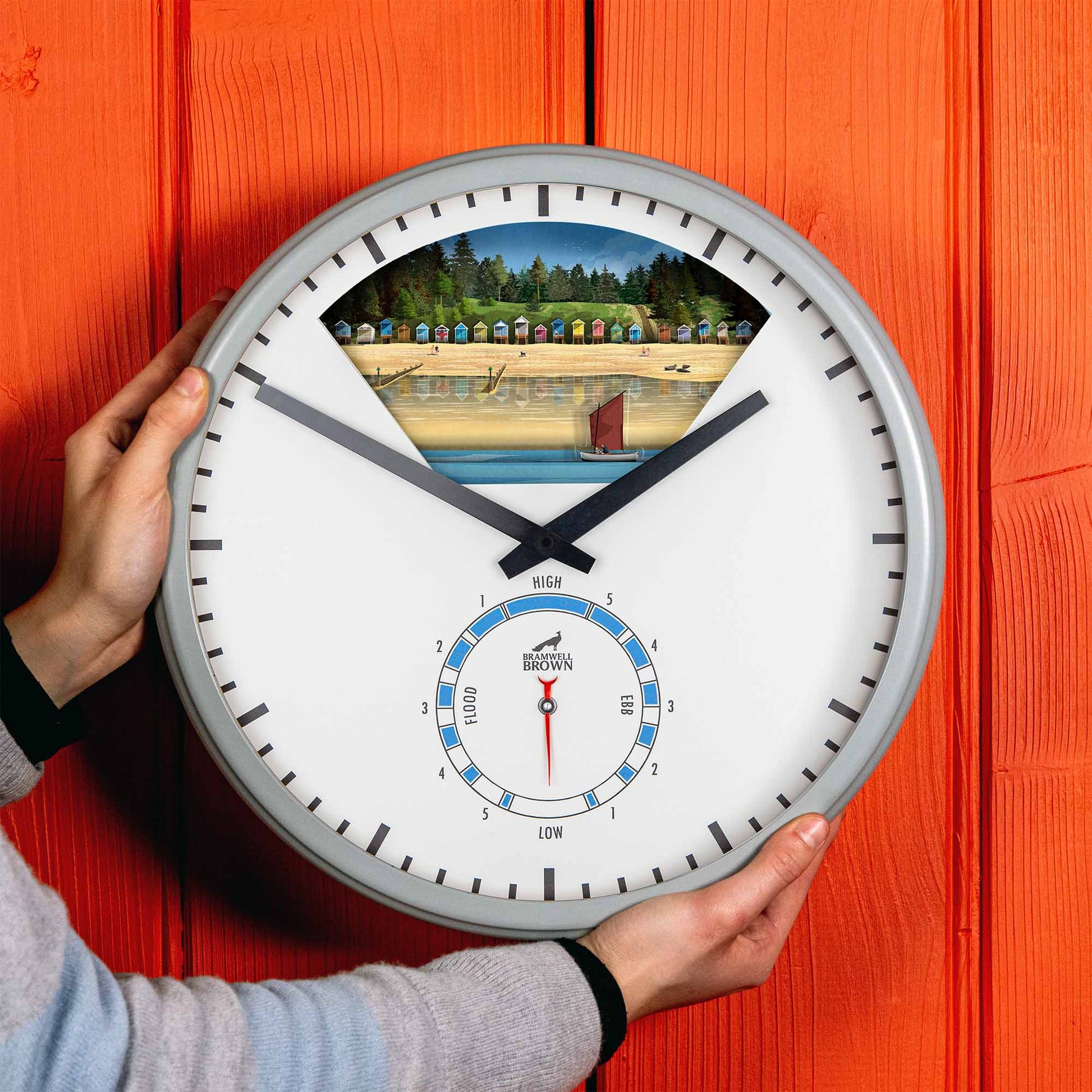 Wells-Next-the-Sea, Norfolk - Limited Edition Tide Clock - Bramwell Brown Art Clocks