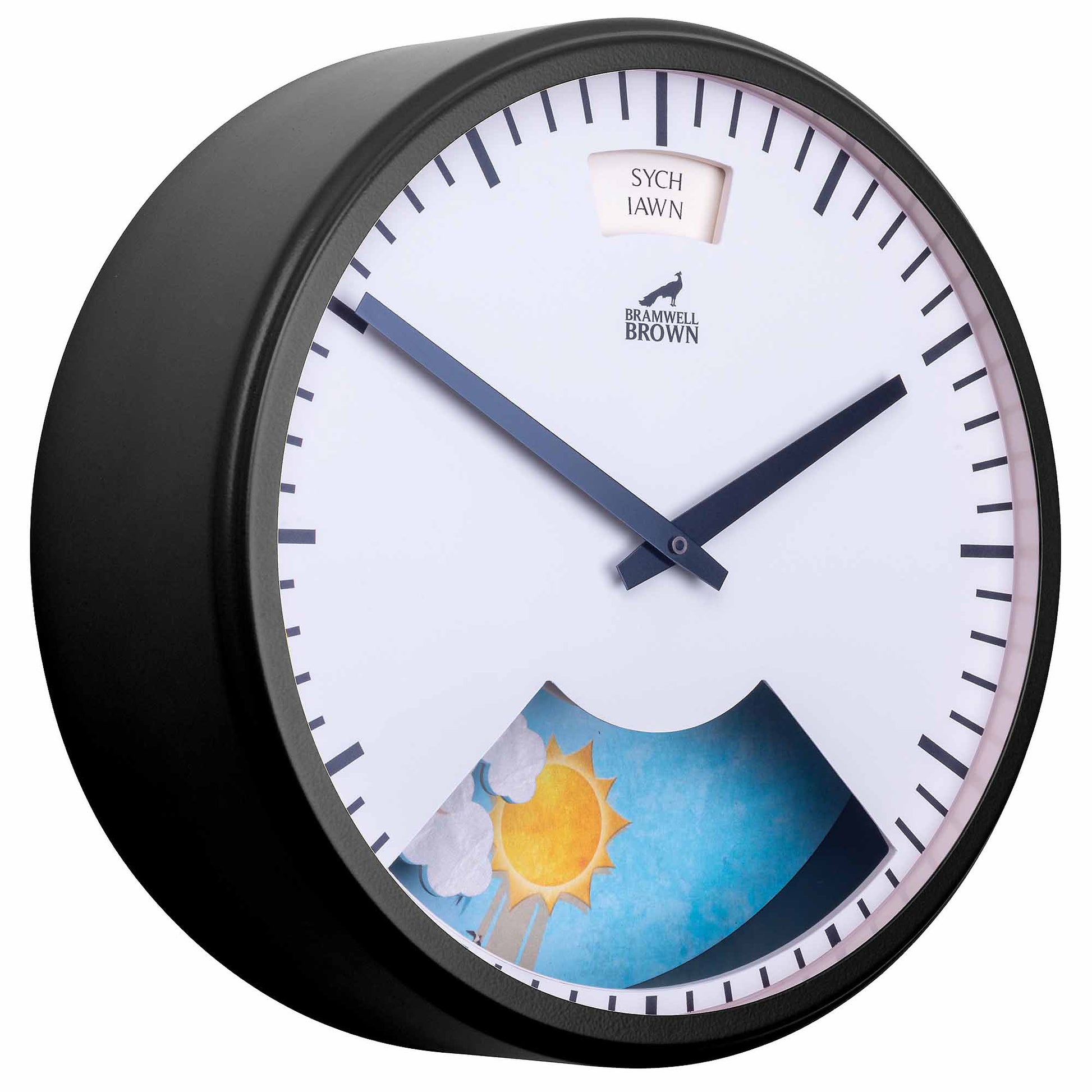 Welsh-language Weather Clock - Bramwell Brown Art Clocks