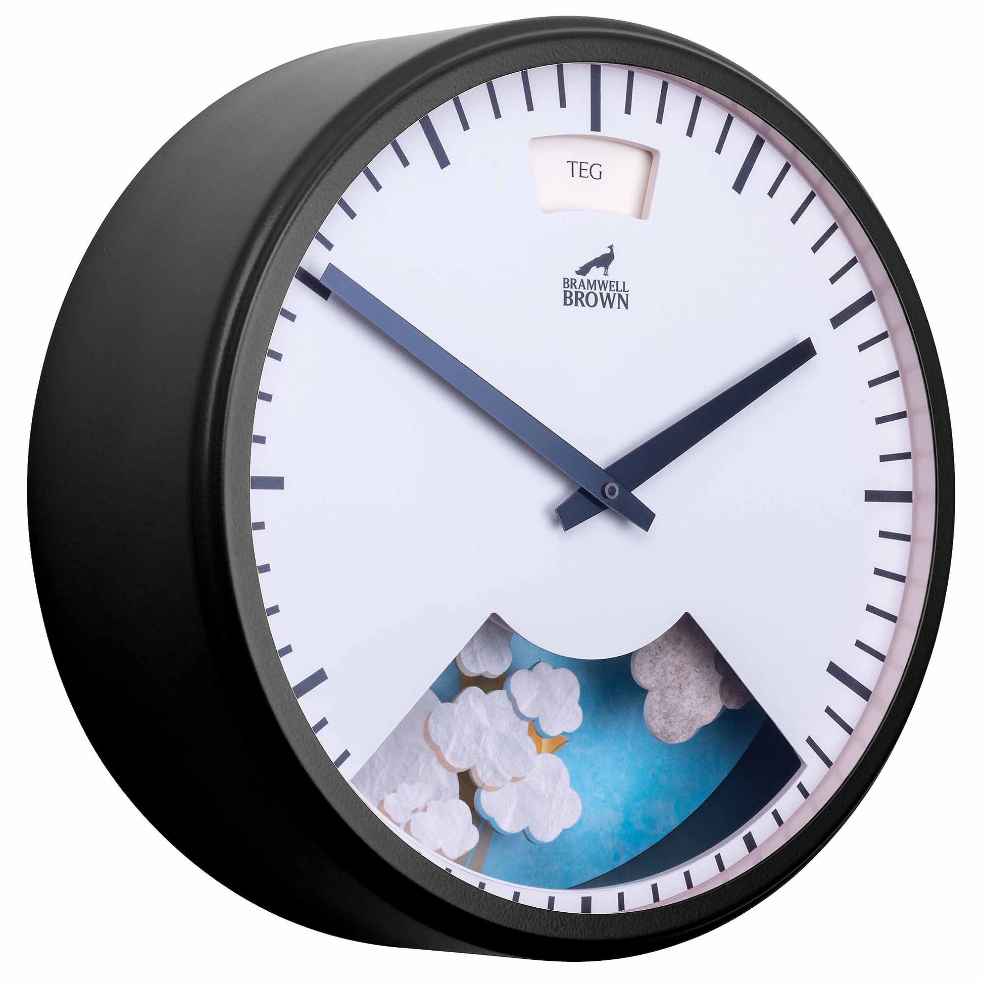 Welsh-language Weather Clock - Bramwell Brown Art Clocks