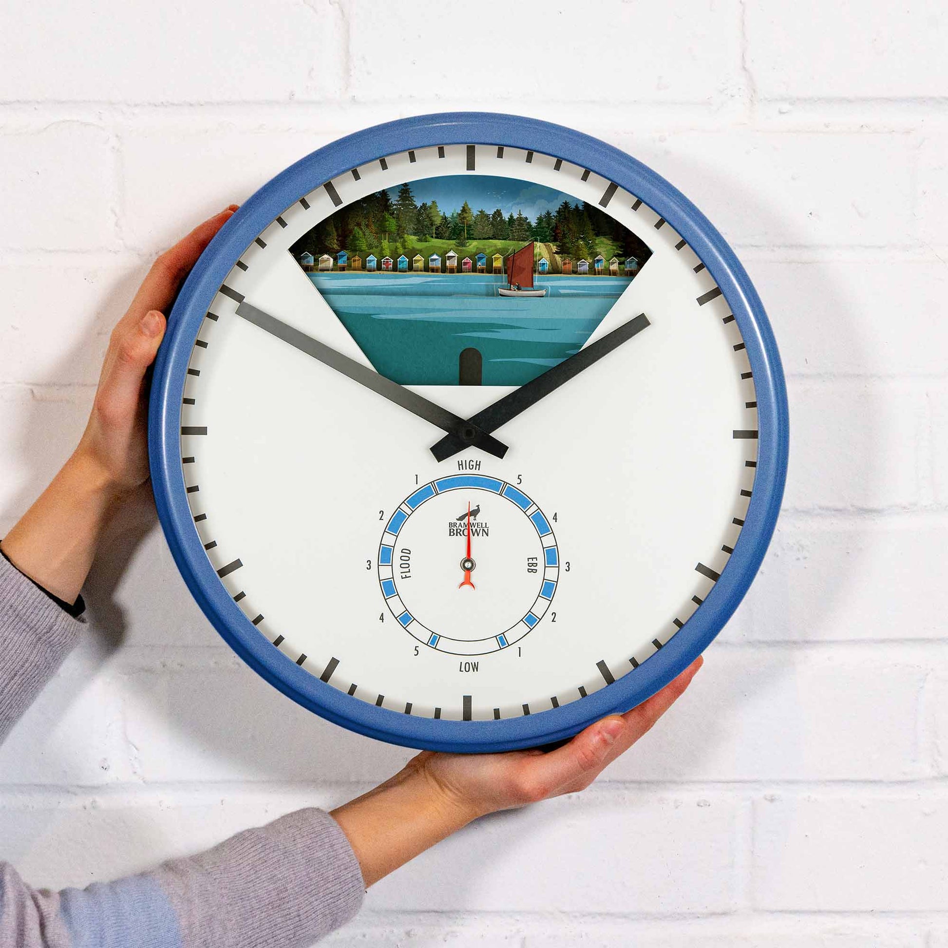 Wells-Next-the-Sea, Norfolk - Limited Edition Tide Clock - Bramwell Brown Art Clocks