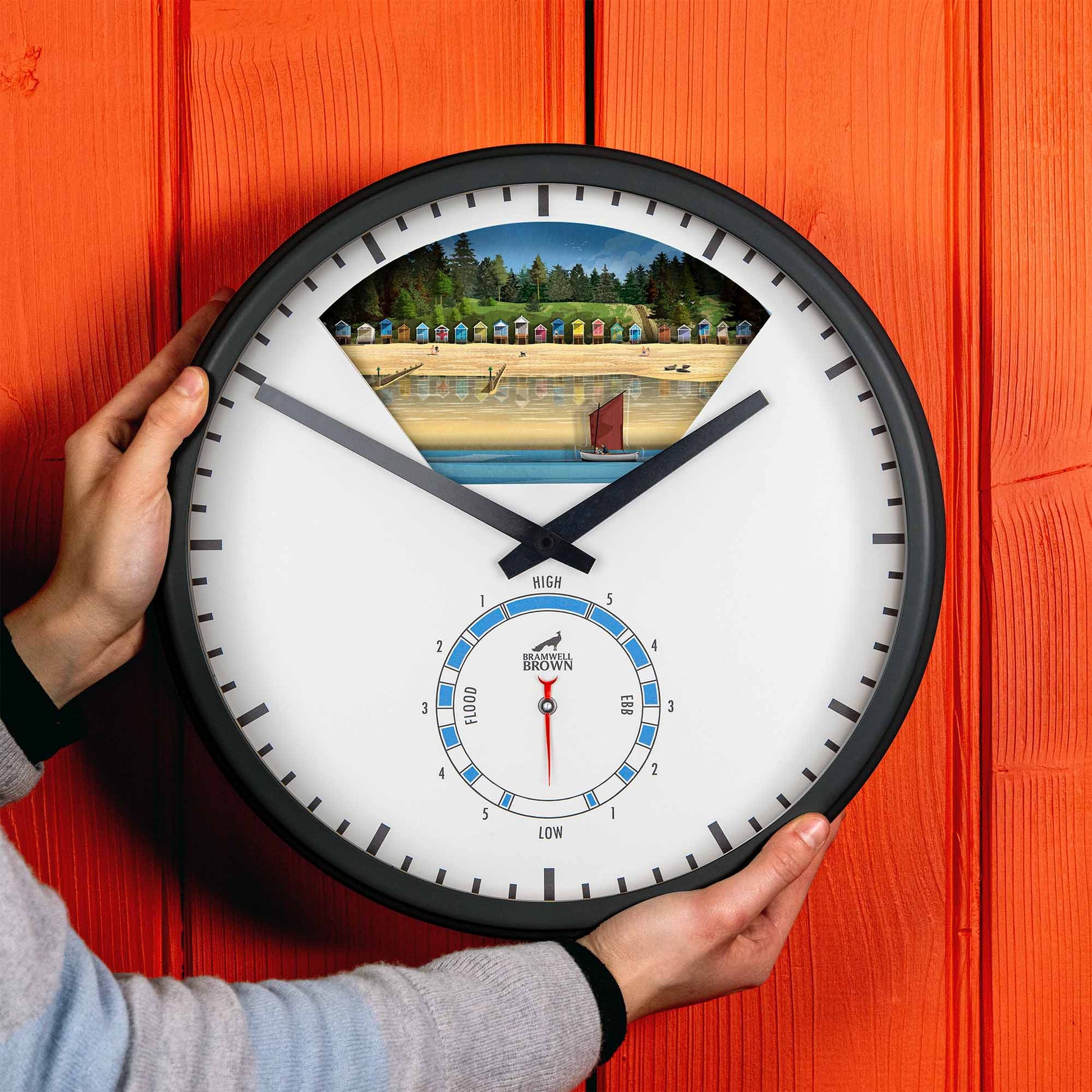 Wells-Next-the-Sea, Norfolk - Limited Edition Tide Clock - Bramwell Brown Art Clocks