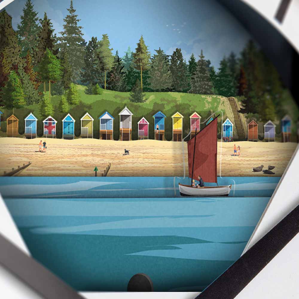Wells-Next-the-Sea, Norfolk - Limited Edition Tide Clock - Bramwell Brown Art Clocks