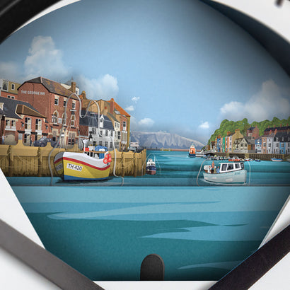Weymouth, Dorset - Limited Edition Tide Clock - Bramwell Brown Art Clocks