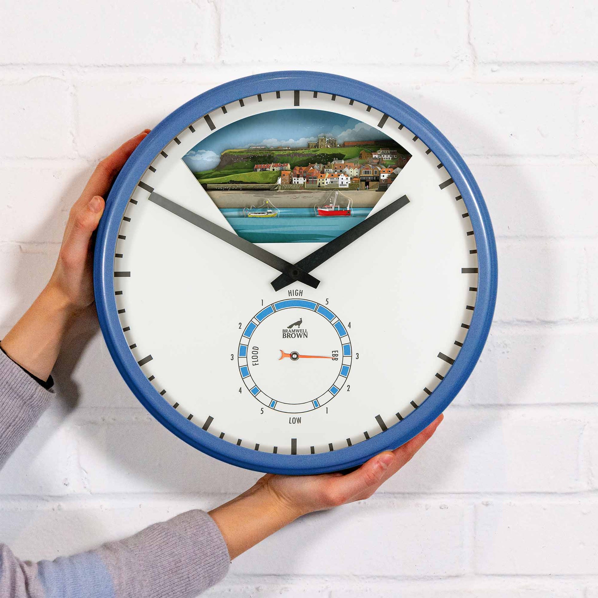 Whitby, North Yorkshire - Limited Edition Tide Clock - Bramwell Brown Art Clocks