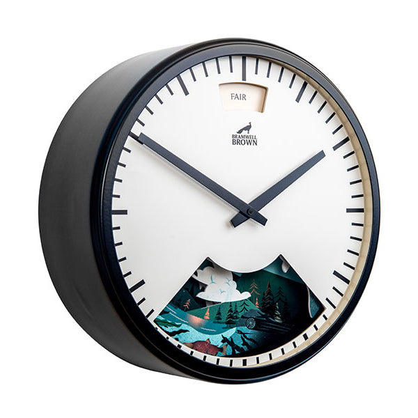 Into The Wild Weather Clock - Limited Edition - Bramwell Brown Art Clocks