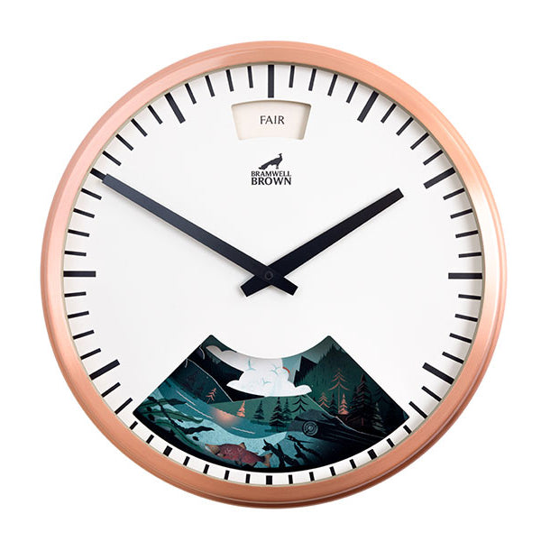 Into The Wild Weather Clock - Limited Edition - Bramwell Brown Art Clocks