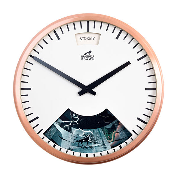 Into The Wild Weather Clock - Limited Edition - Bramwell Brown Art Clocks