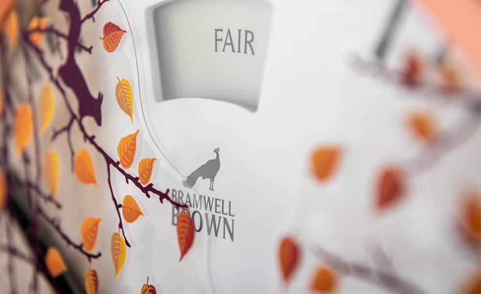 Autumn & Halloween Seasonal Clock Face - Bramwell Brown Art Clocks