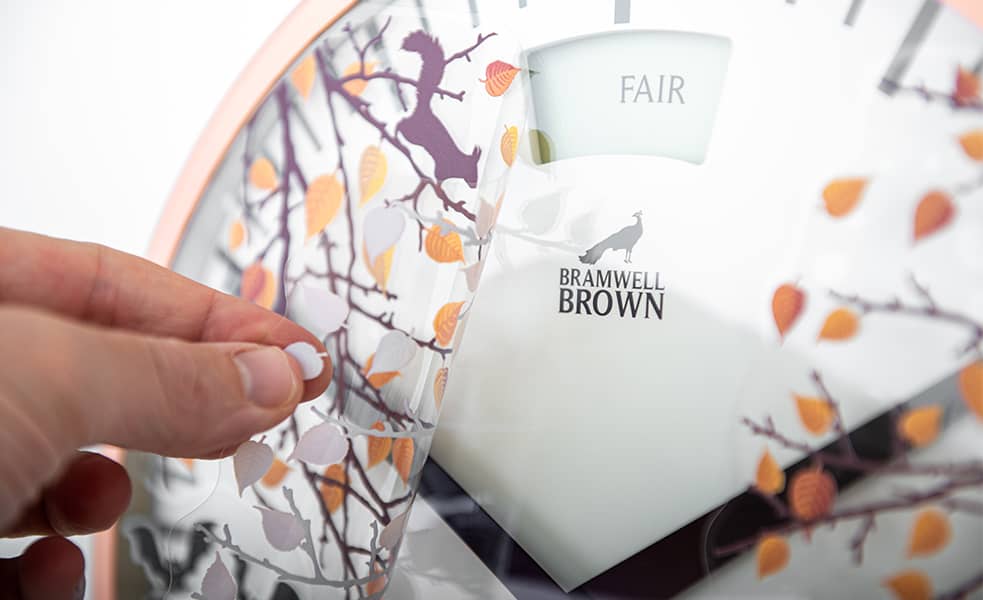 Autumn & Halloween Seasonal Clock Face - Bramwell Brown Art Clocks