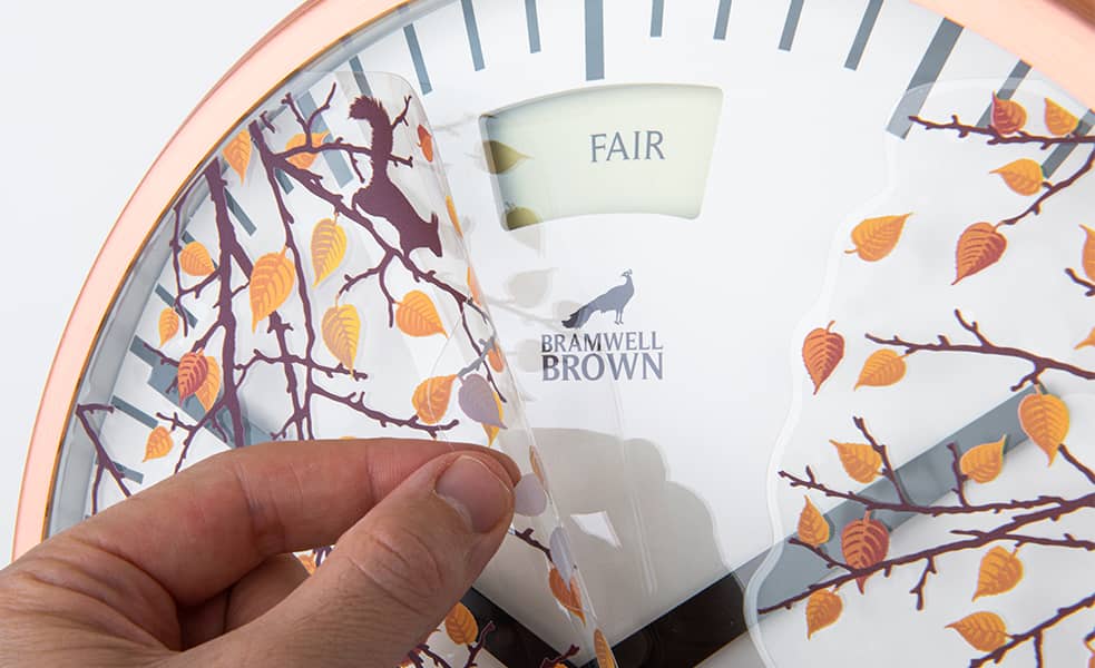 Autumn & Halloween Seasonal Clock Face - Bramwell Brown Art Clocks
