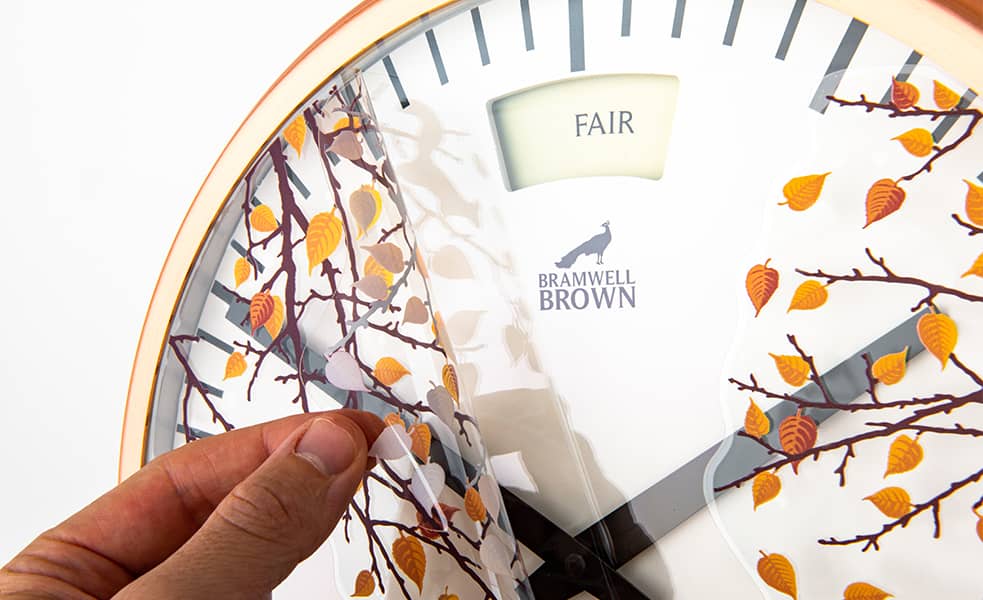 Autumn & Halloween Seasonal Clock Face - Bramwell Brown Art Clocks
