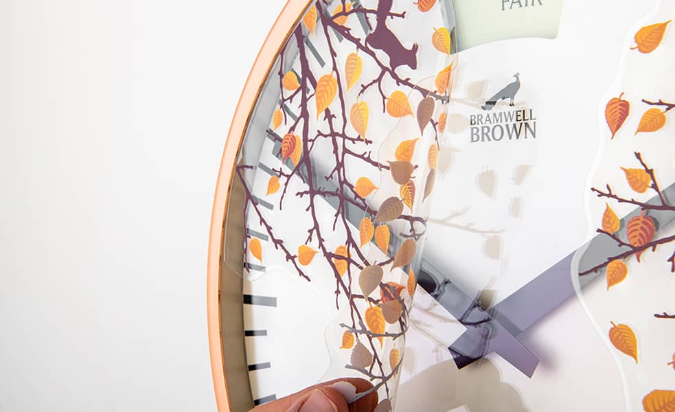 Autumn & Halloween Seasonal Clock Face - Bramwell Brown Art Clocks