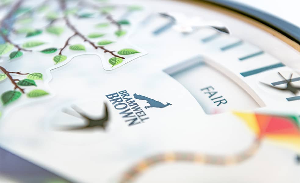 Summer Seasonal Clock Face - Bramwell Brown Art Clocks