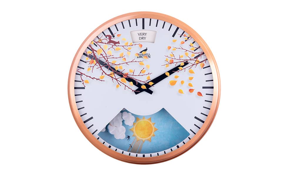 Autumn & Halloween Seasonal Clock Face - Bramwell Brown Art Clocks