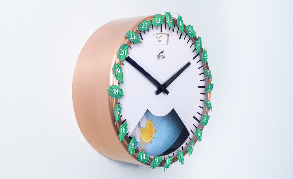 Magnetic Advent Holly Leaves - Bramwell Brown Art Clocks