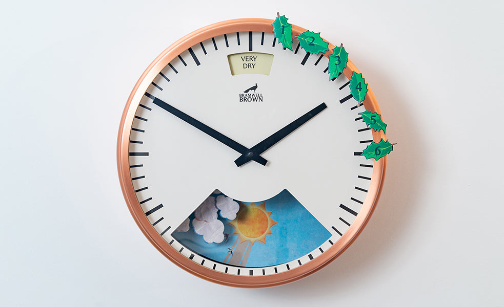 Magnetic Advent Holly Leaves - Bramwell Brown Art Clocks