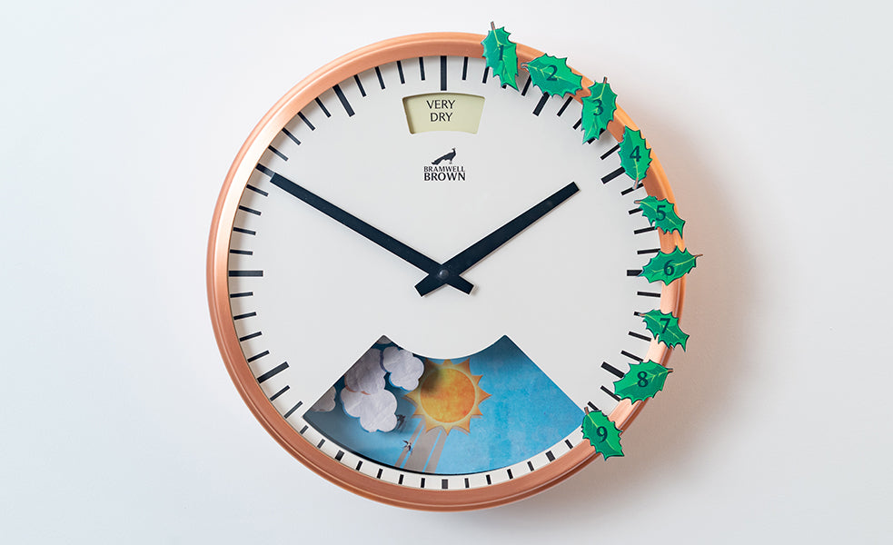 Magnetic Advent Holly Leaves - Bramwell Brown Art Clocks