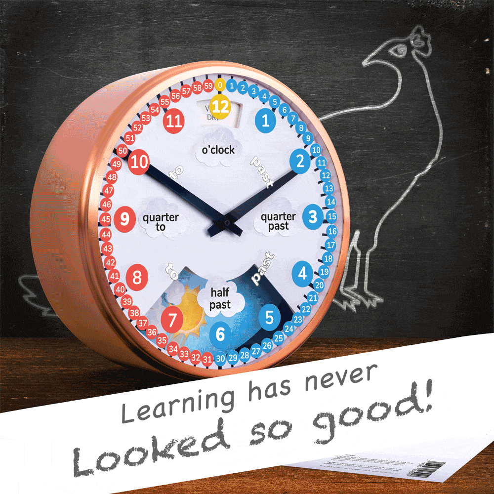 Learn To Tell The Time Clock Face – Bramwell Brown Clocks