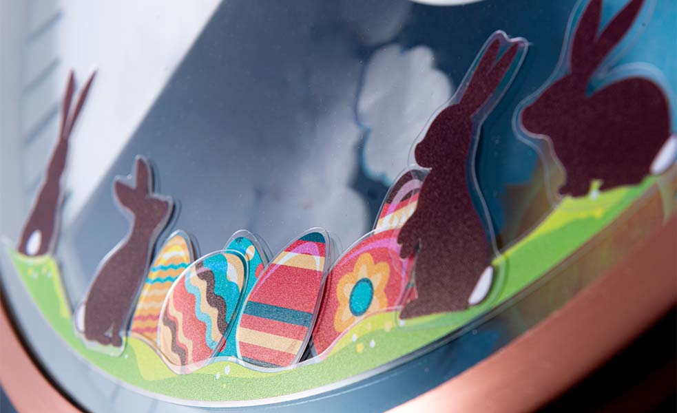 Spring & Easter Seasonal Clock Face - Bramwell Brown Art Clocks